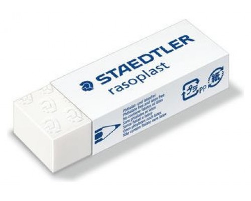 GOMA DE BORRAR RASOPLAST (65X23X13 MM) STAEDTLER 526 B20 (MIN20) (Espera 4 dias)